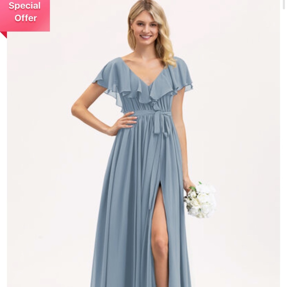 Blue bridesmaid dress